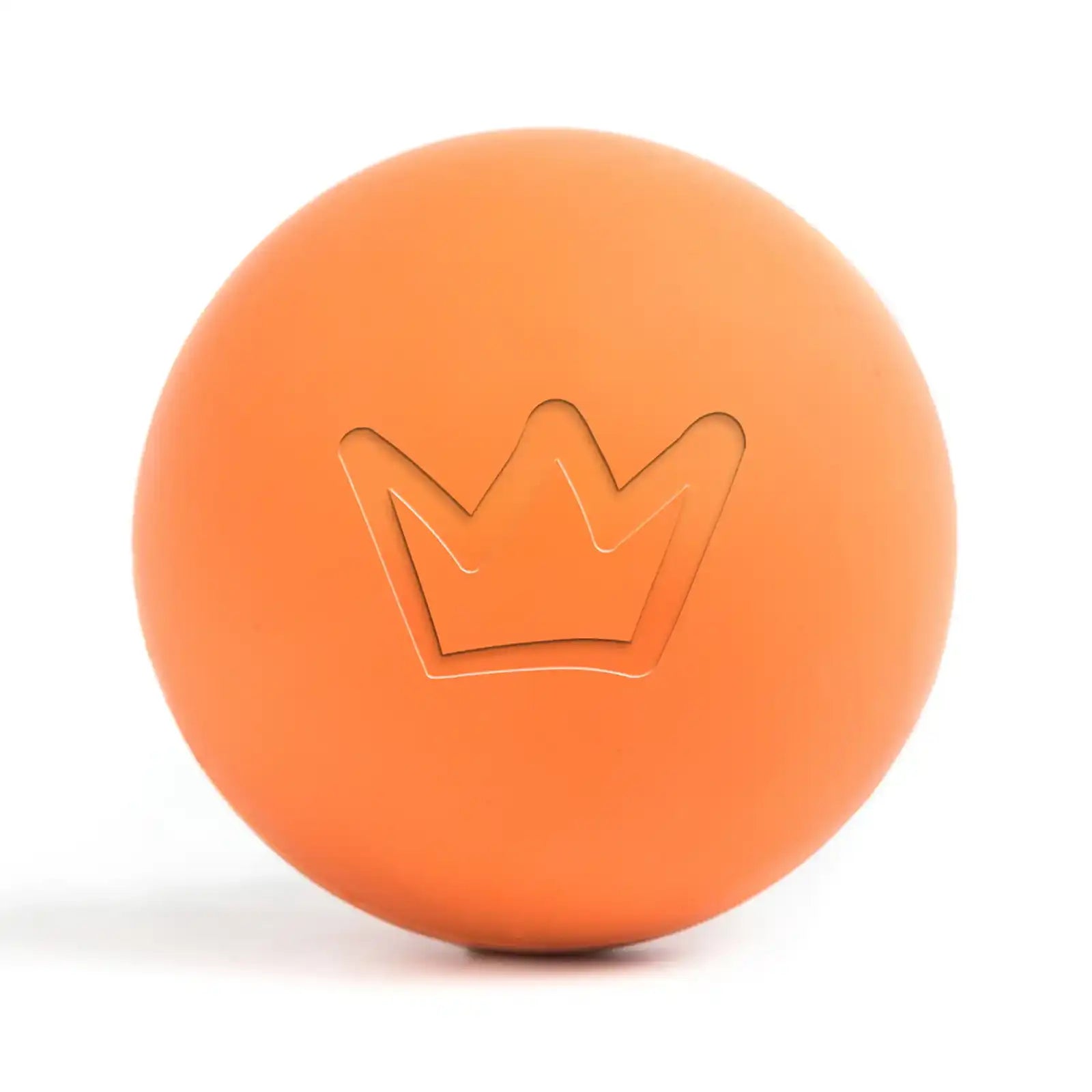 Rudelkönig Hundeball aus Naturkautschuk in orange - bissfest und langlebig.