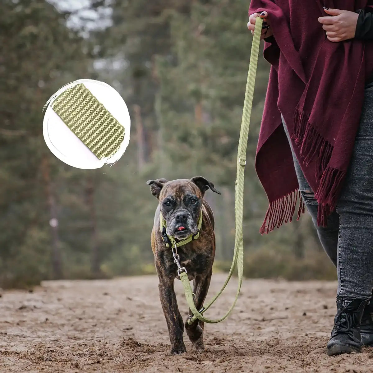 Regen, Matsch, Ziehen – diese Leine hält durch. Belastbares Nylon und rostfreie Metallteile machen sie zum perfekten Begleiter für jeden Tag. Dein Hund gibt Gas? Kein Problem, die hält.