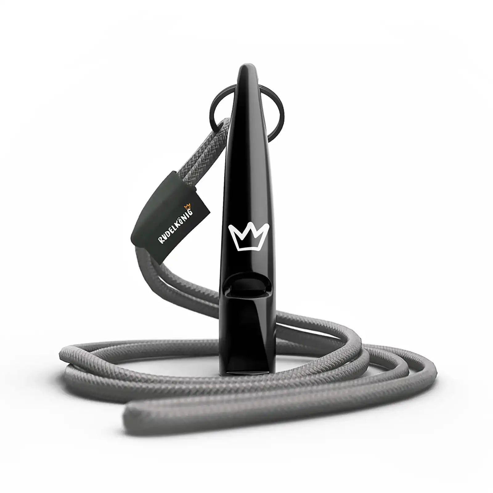 Die Rudelkönig Hundepfeife in schwarz für effektive Hundererziehung und ein gelungenes Hundetraining