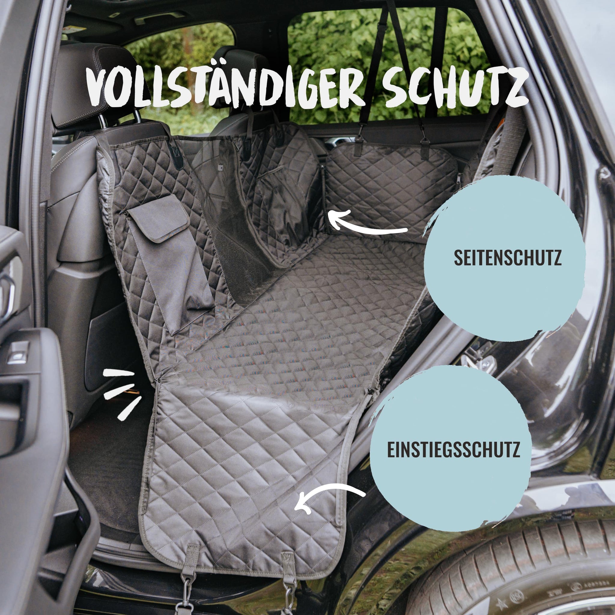 Hunde-Schutz-Decke Rücksitz Autoschondecke Hund mit Seitenschutz Hundedecke  Auto online kaufen