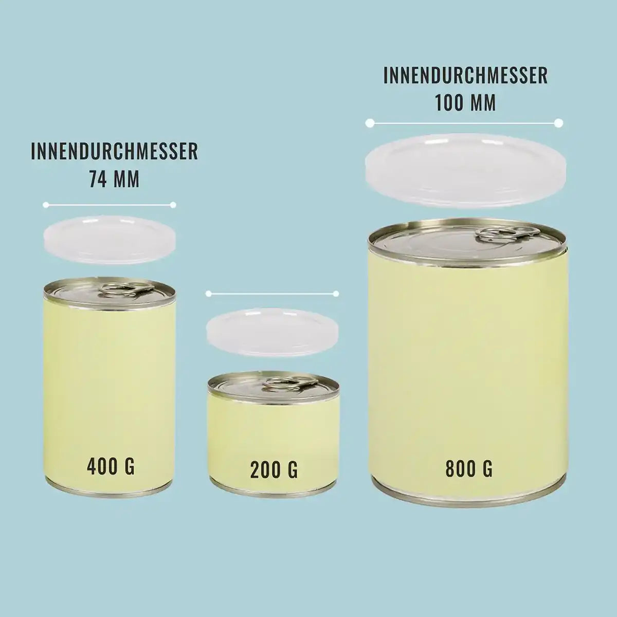 hundefutter dose aufbewahren Dosendeckel Futter 3er-Pack - Frisch & luftdicht
