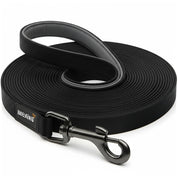 Rudelkönig Schleppleine in schwarz aus Stoff 10m lang für effizientes Hundetraining.