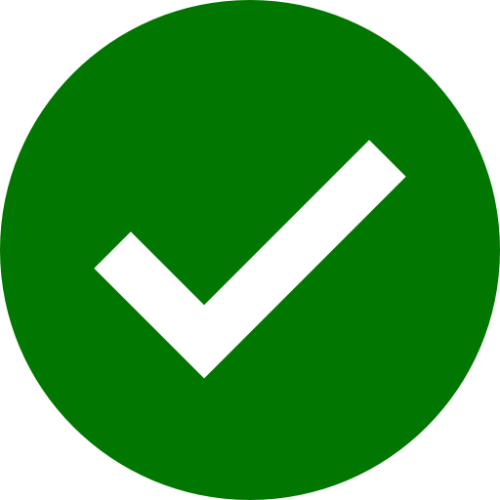 Green checkmark